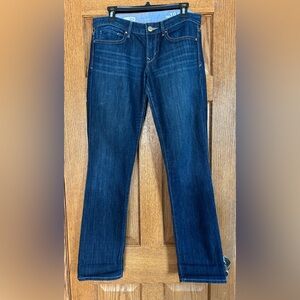 GAP 1969 Real Straight Jeans Size 8/29 Regular. Dark Rinse